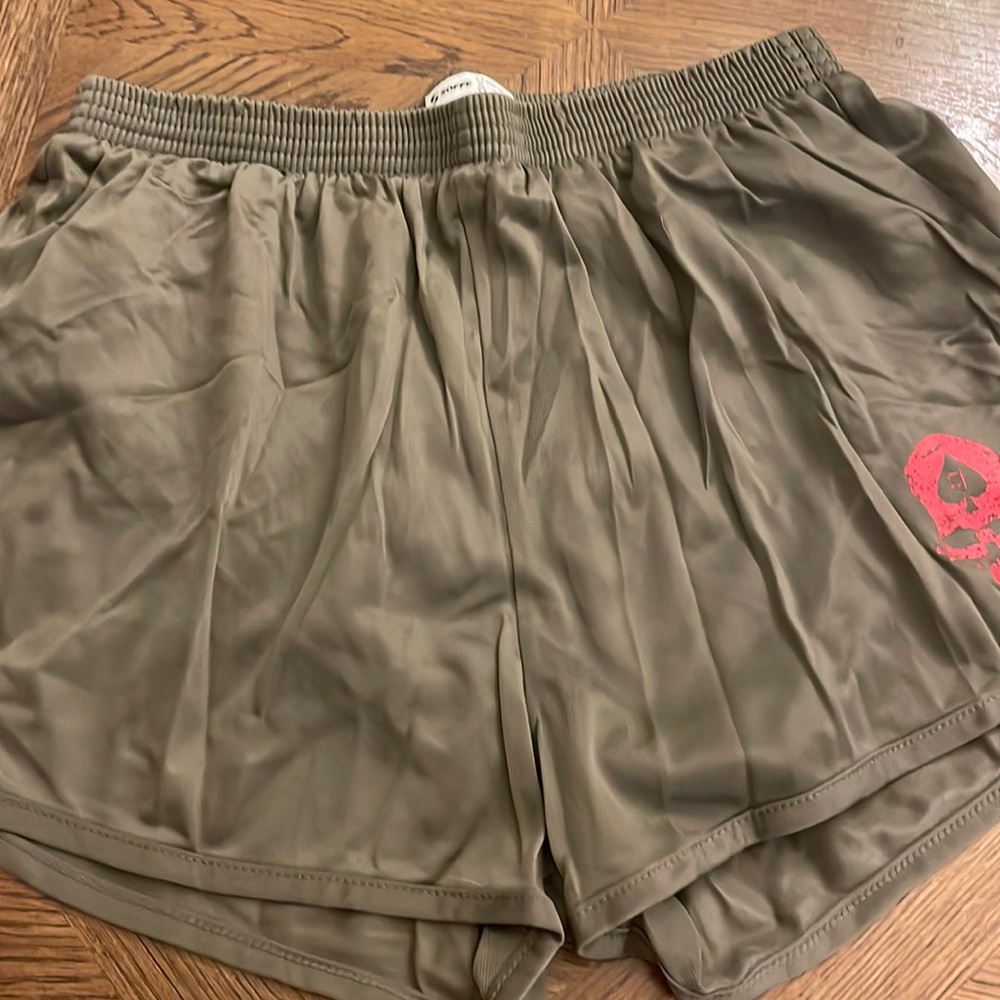 Soffe Silkies - shorts w/attached liner brief in OD green - Box 1 - unisex